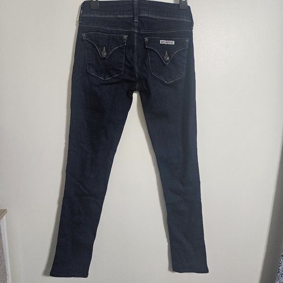 HUDSON Women's Mid-Rise Beth Baby Bootcut Jean button flap skinny 90s Y2K Sz 26 - Picture 2 of 7